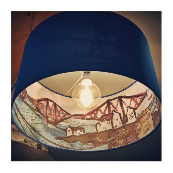 A handmade lampshade by illustrator Tori Gray / Harbour Lane Studio