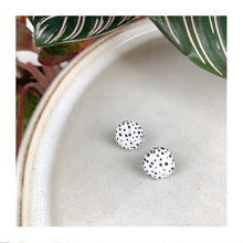  Hand Painted Dalmatian Mini Clay Studs