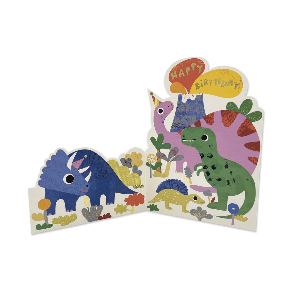 Dinosaur Fold-out Birthday Card