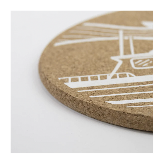 Ebb & Flo Cork Placemat Set