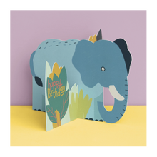 3D fold-out Elephant Birthday Card