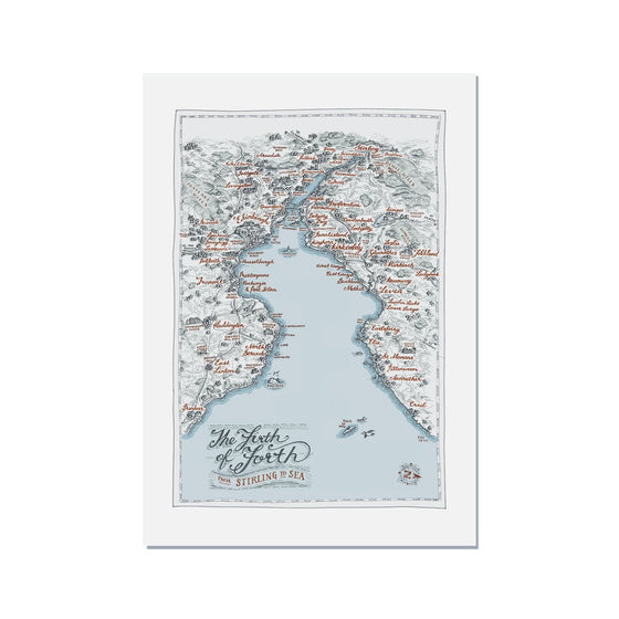 Firth of Forth Map - Harbour Lane Studio