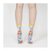Flower Garden Sheer Socks - Yellow