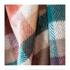Forest Herringbone Check Recycled Wool Knee Blanket
