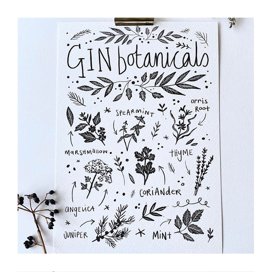 Gin Botanicals Print
