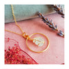 Sea Glass Hoop Necklace