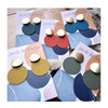 Matte Gold Disc Earrings