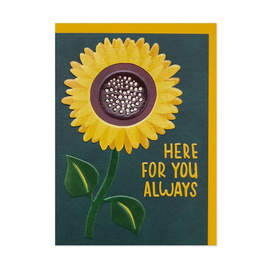 Here Always Sunflower Card
