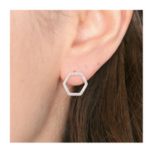  Hexagon Stud Earrings