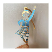  Blue Highland Dancer Letterpress Ornament