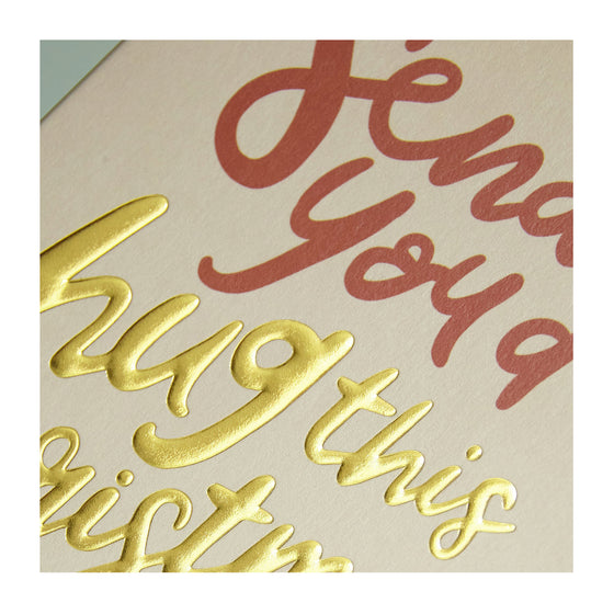 Sending You a Hug This Christmas Card