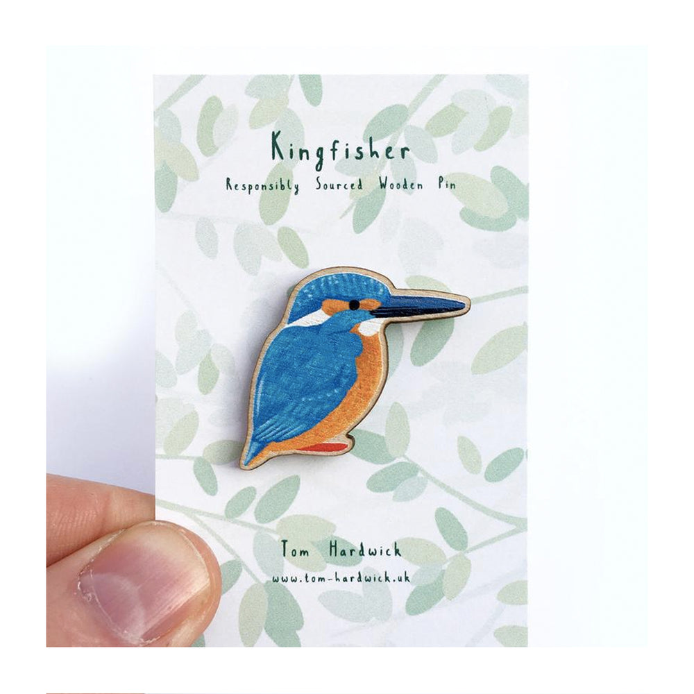 Kingfisher Wooden Pin
