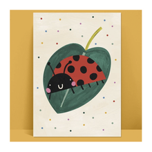  Colourful Ladybird Illustration Childrens Print