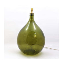  Olive Green Large Garrafa Recycled Glass Table Lamp