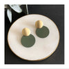Matte Gold Disc Earrings