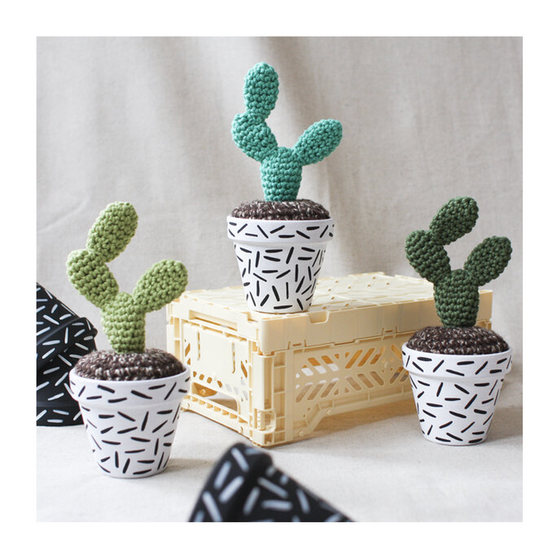 Medium Crocheted Cactus