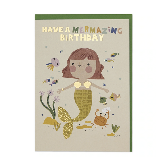 Mermaid Birthday Card