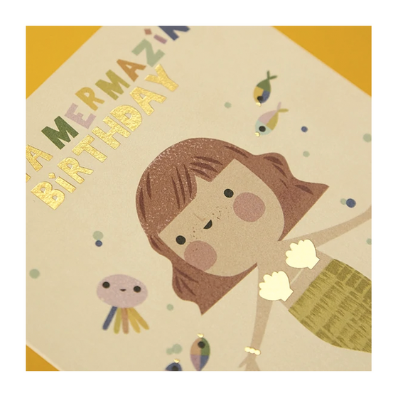 Mermaid Birthday Card