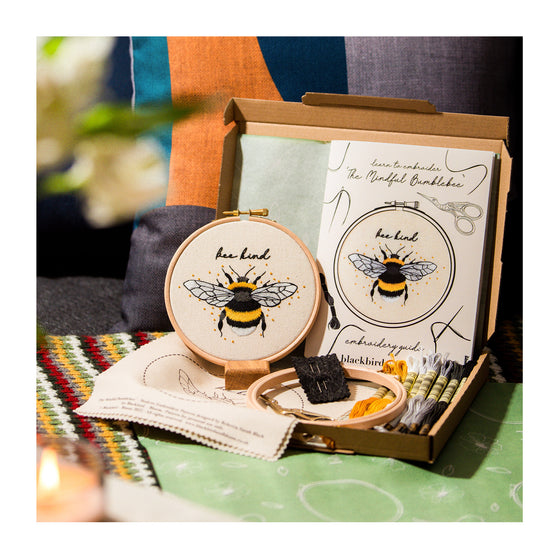 Beginners Embroidery Kit - 'The Mindful Bumblebee'