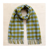 Moss Gingham Lambswool Oversize Scarf