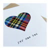 Yer Nae Bad Tartan Handmade Card