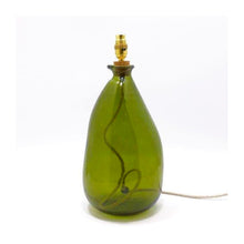  Olive Green Simplicity Recycled Glass Jar Lamp