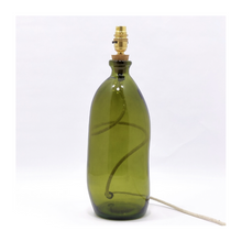  Olive Green Simplicity Recycled Glass Bottle Lamp