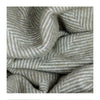 Olive Herringbone Recycled Wool Knee Blanket