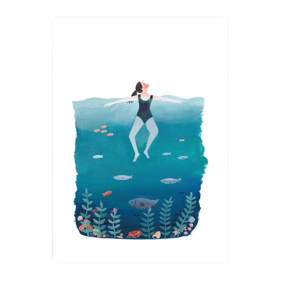 Swimmer Print - Harbour Lane Studio