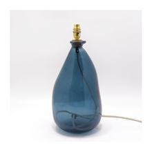  Petrol Blue Simplicity Recycled Glass Jar Lamp
