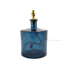  Petrol Blue Frances Recycled Glass Table Lamp