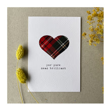  Pure Dead Brilliant Tartan Handmade Card