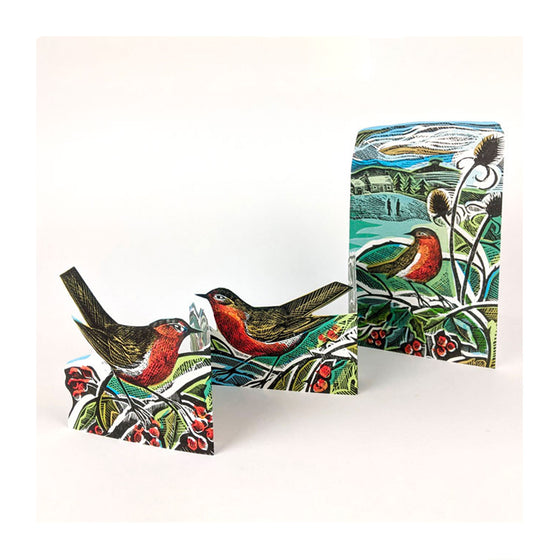 Robins & Teasels Fold Out Card