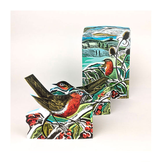 Robins & Teasels Fold Out Card