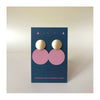 Matte Gold Disc Earrings
