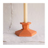 Rust Hexagon Concrete Candle Holder