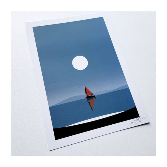 Sailboat A4 Print