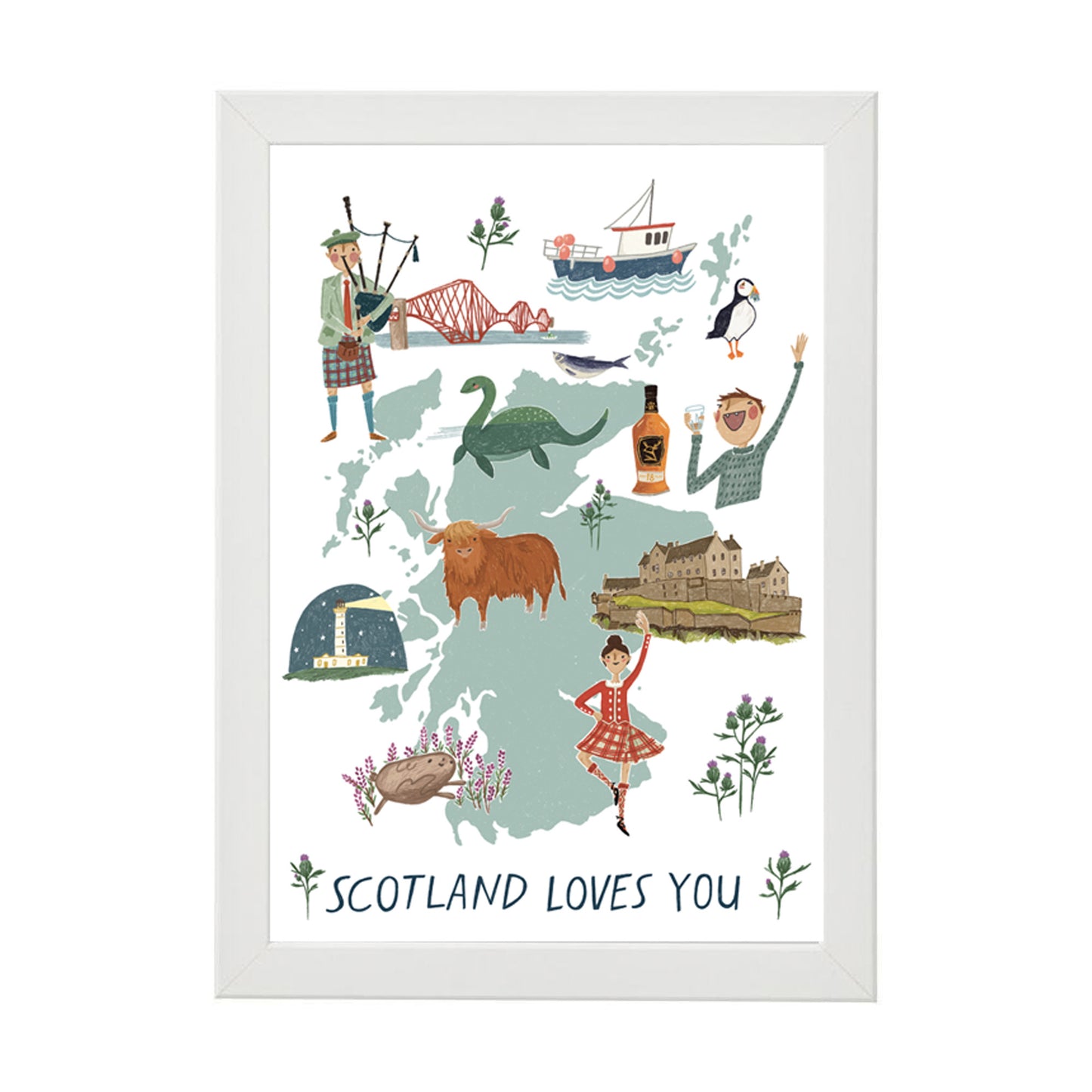 Scotland Loves You Print