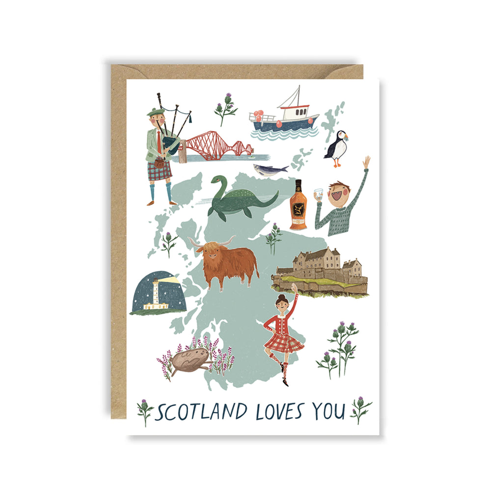 Scotland Loves You Card