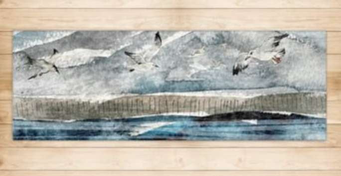 Sea and Sky Rug - Harbour Lane Studio