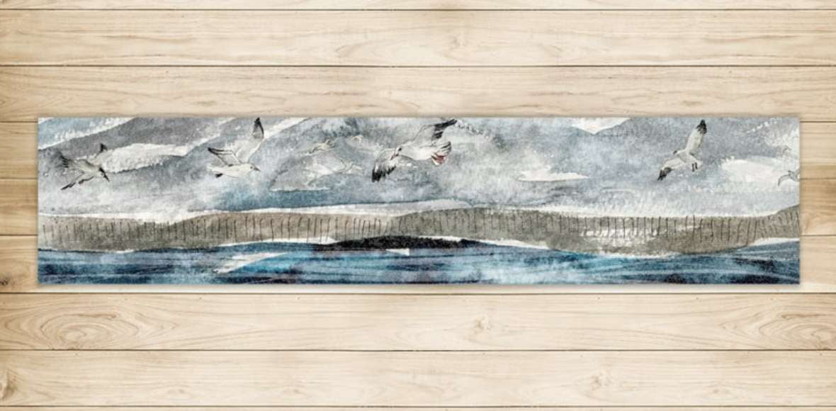 Sea and Sky Rug - Harbour Lane Studio