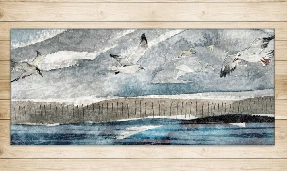 
                  
                    Sea and Sky Rug - Harbour Lane Studio
                  
                