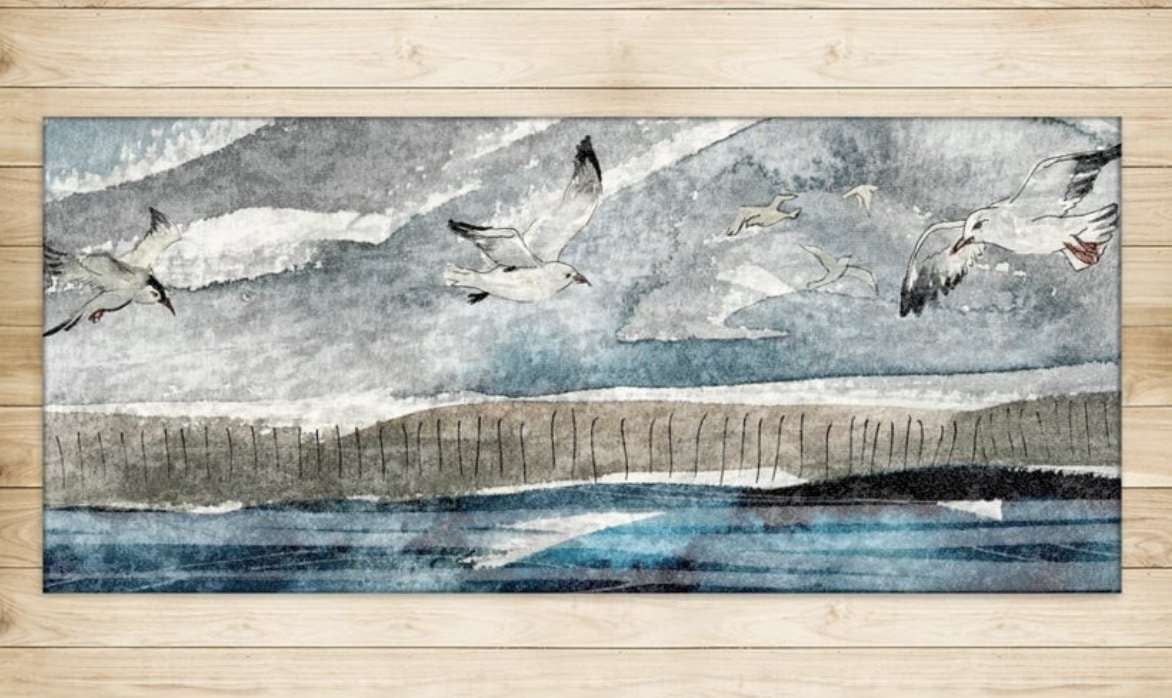 Sea and Sky Rug - Harbour Lane Studio