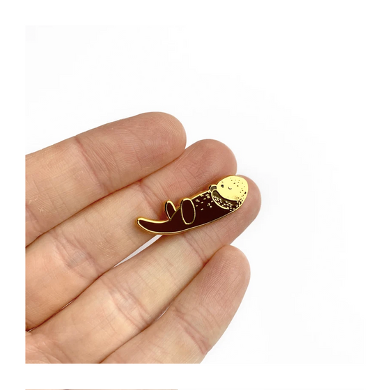 Sea Otter Enamel Pin