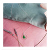 Sea Glass Hoop Necklace