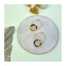  Gold Plated Tortoiseshell Hoops