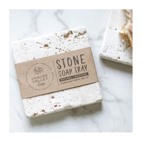 Botanical Soap Bar & Limestone Soap Tray - Lavender Earl Grey