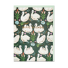 Elegant swan pattern 'Happy Birthday' card