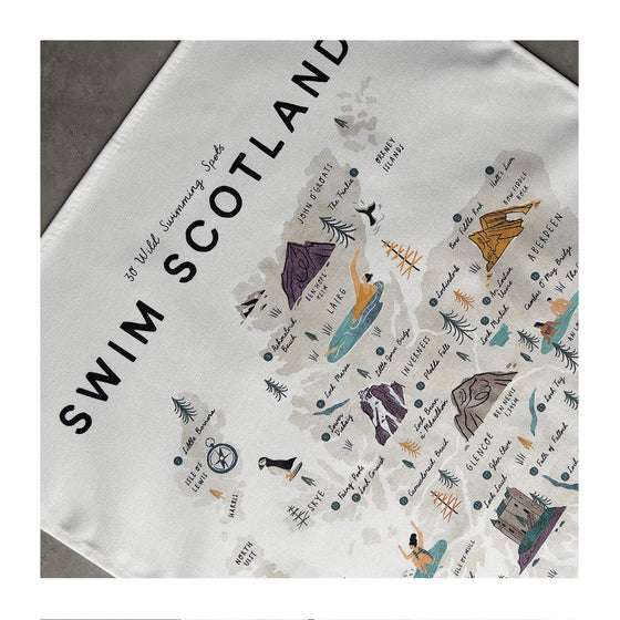 Swim Scotland Tea Towel