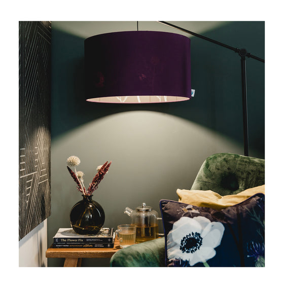 Scottish Thistle Inside Out Lampshade Harbour Lane Studio